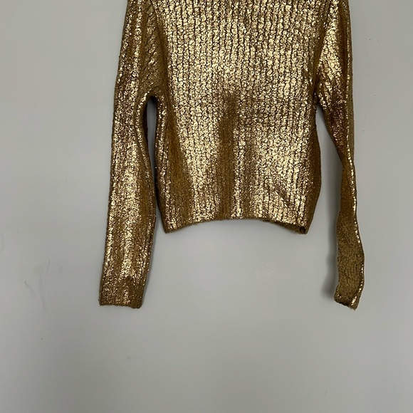 Gold Metallic Shimmering Texture and Fitted Silhouette(new without tags) - Picture 8 of 14